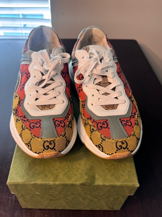 Gucci Other - Gucci Multicolor GG Canvas Low-Top Sneakers - Red Yellow Green
